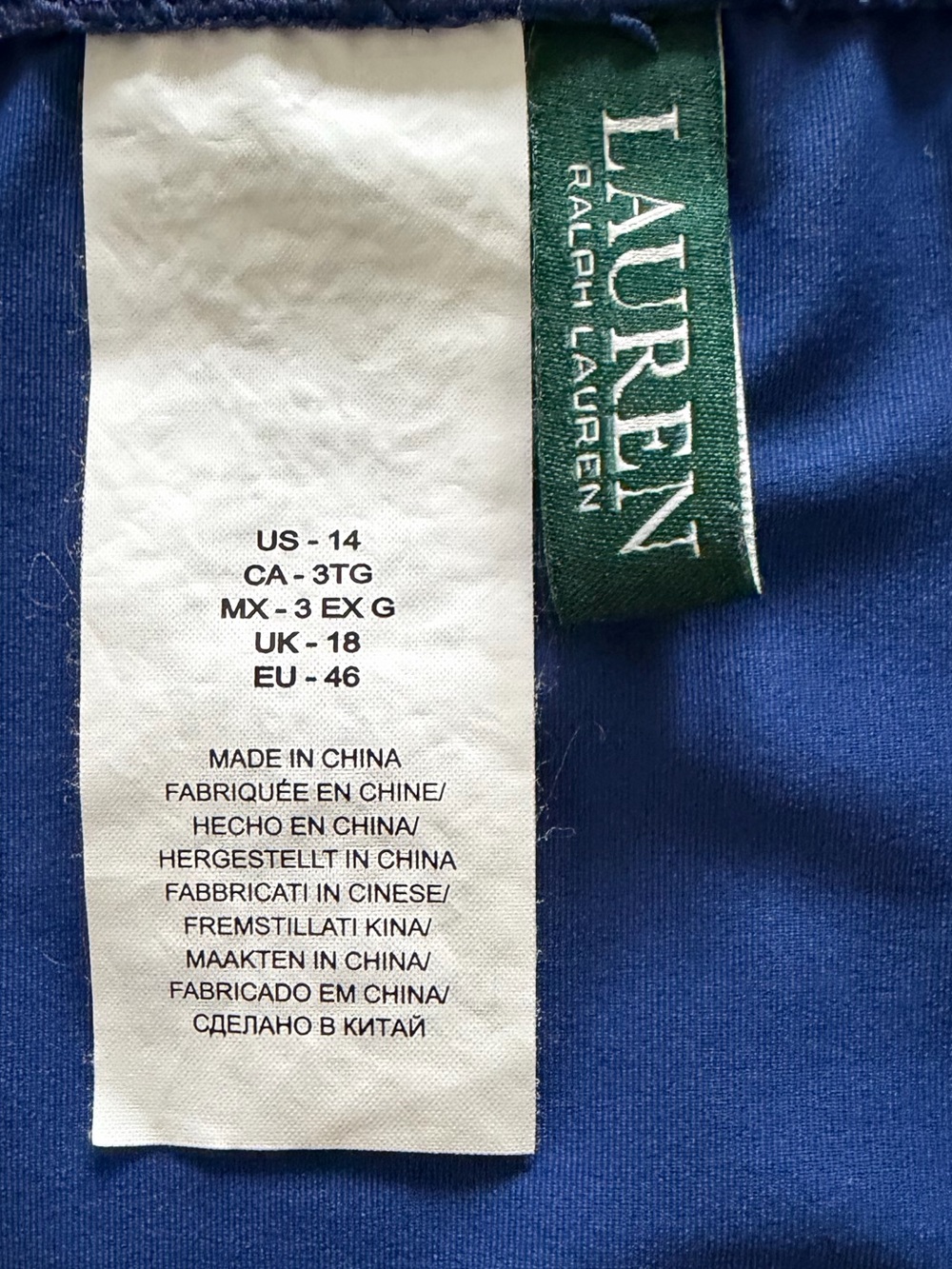 Lauren Ralph Lauren Blue Bikini Bottom - Picture 6 of 7
